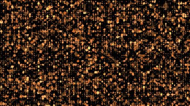 Altın yaldızlı güzel siyah arkaplan. 3d illüstrasyon, 3d canlandırma.