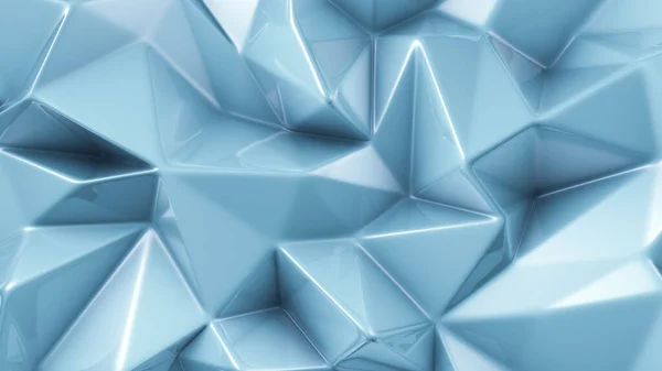 Fundo de cristal azul. Ilustração 3d, renderização 3d. — Fotografia de Stock