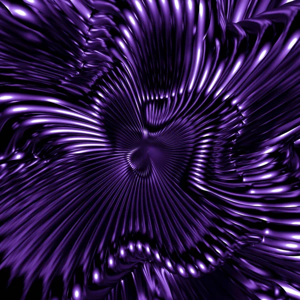 Stijlvolle metallic paarse zwarte achtergrond met lijnen en golven. 3d illustratie, 3d weergave. — Stockfoto