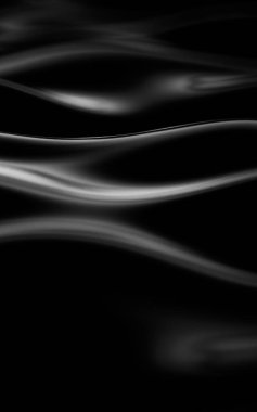 Lüks siyah kumaş kumaş arka plan. 3d illüstrasyon, 3d canlandırma.