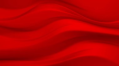 Kırmızı kumaş örtüsü arka plan. 3d illüstrasyon, 3d canlandırma.