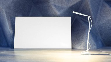 Arka plan doku, zemin ve kabartma taş duvar ile boş iç duvar. 3D resim, 3d render.