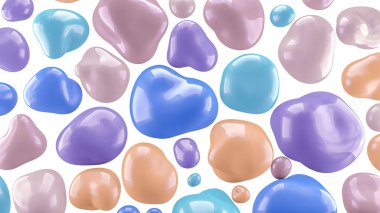 Taşlardan oluşan güzel bir arka plan. 3d illüstrasyon, 3d canlandırma.