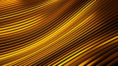 Altın lüks, zarif bir arka plan. 3d illüstrasyon, 3d canlandırma.