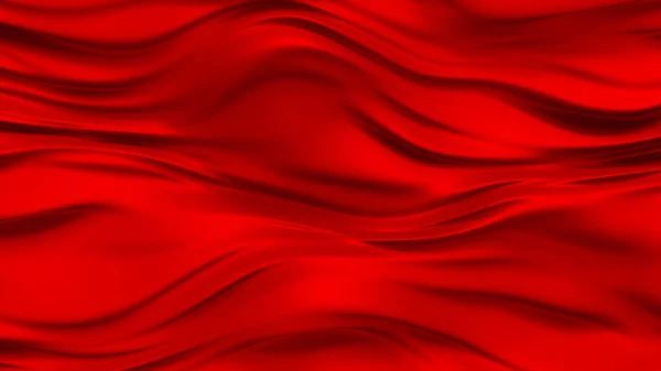 赤い布の背景。3Dイラスト, 3Dレンダリング. — ストック写真