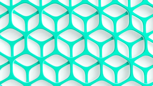 Abstract turquoise white background. 3d illustration, 3d renderi — ストック写真