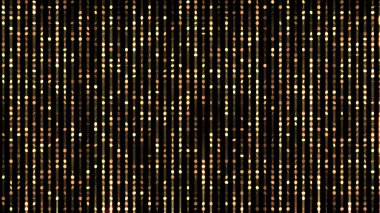 Altın yaldızlı güzel siyah arkaplan. 3d illüstrasyon, 3d canlandırma.