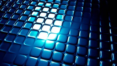 Turkuaz metalik endüstriyel grunge arka planı. 3d illüstrasyon, 3d canlandırma.