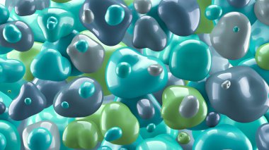 Taşlardan oluşan güzel bir arka plan. 3d illüstrasyon, 3d canlandırma.