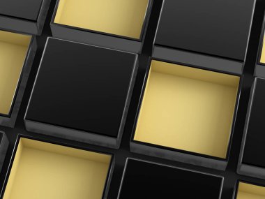 Toplanma geçmişi. 3d illüstrasyon, 3d canlandırma.