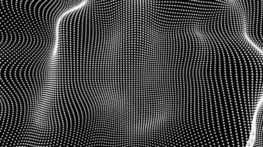 Gümüş parıltılı güzel bir siyah arkaplan. 3d illüstrasyon, 3d canlandırma.