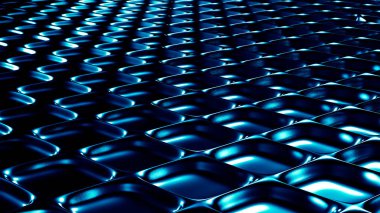 Turkuaz metalik endüstriyel grunge arka planı. 3d illüstrasyon, 3d canlandırma.