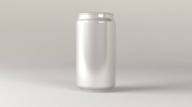 Beyaz alüminyum kutularla arka plan