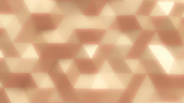 Ouro amarelo rosa triângulo cristal fundo. Ilustração 3d, renderização 3d . — Fotografia de Stock