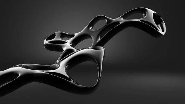 Abstrakt form bakgrund. 3D-illustration, 3D-återgivning. — Stockfoto