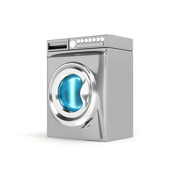 Tvättare. tvättmaskinsmodell. 3D-illustration, 3D-återgivning. — Stockfoto