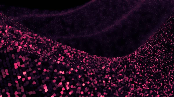 Pink glitter background. 3d illustration, 3d rendering.