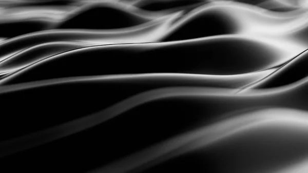 Πολυτελές μαύρο υφασμάτινο φόντο. 3D απεικόνιση, 3d απόδοση. — Φωτογραφία Αρχείου