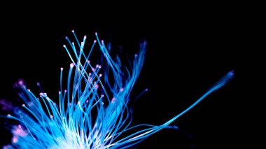 Soyut ışık parlayan altın rengi siyah arkaplan. 3d illüstrat