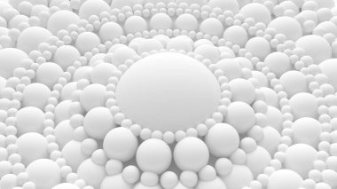 Taşaklı beyaz arka plan. 3d illüstrasyon, 3d canlandırma.