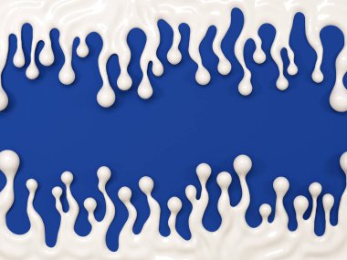 Güzel süt arka planı. 3d illüstrasyon, 3d canlandırma.