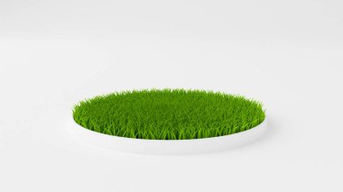 Çimen soyut arka plan. 3d illüstrasyon, 3d canlandırma.