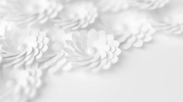 美丽、典雅的纸花，风格是手工制作的 — 图库照片
