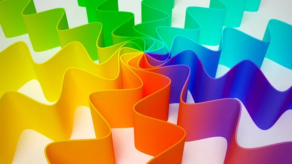 Fondo del arco iris. renderizado 3d — Foto de Stock