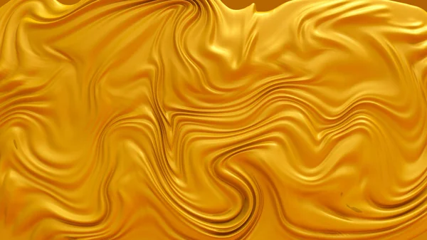 Zlatá žlutá tkanina závěs pozadí. 3D ilustrace, 3D vykreslování. — Stock fotografie