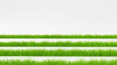 Çimen soyut arka plan. 3d illüstrasyon, 3d canlandırma.