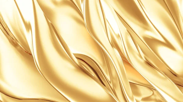 Schöner, luxuriöser, luxuriöser goldener Hintergrund. 3D Illustration, 3D Rendering. — Stockfoto