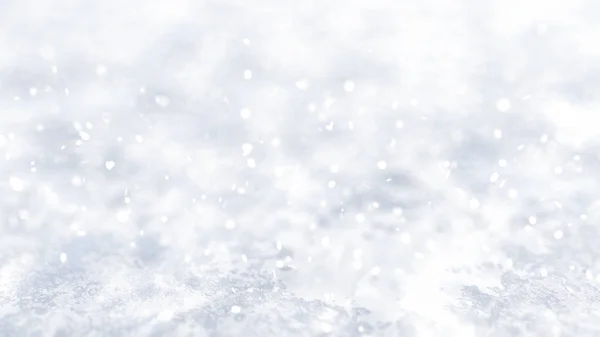 Invierno, fondo blanco navideño con textura de nieve. Ilustración 3d, representación 3d . — Foto de Stock