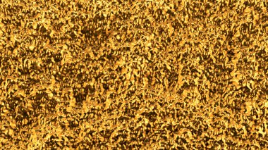 Güzel, lüks, lüks altın arka plan. 3d illüstrasyon, 3d canlandırma.