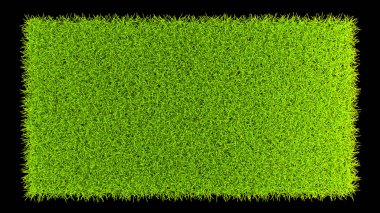 Tasarım için izole edilmiş yeşil yay elementleri - çimen halı.
