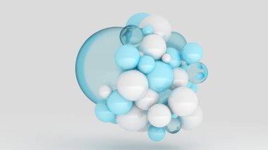 Taşaklı bir geçmiş. 3d illüstrasyon, 3d canlandırma.