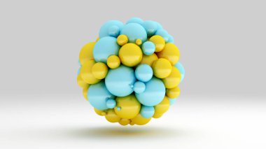 Taşaklı bir geçmiş. 3d illüstrasyon, 3d canlandırma.