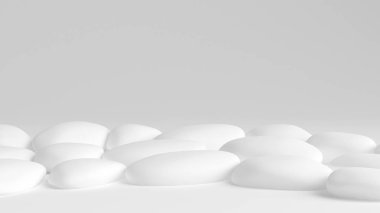 Taş arka plan stüdyodur. 3d illüstrasyon, 3d canlandırma.