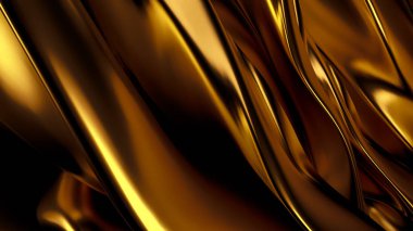 Güzel, lüks, lüks altın arka plan. 3d illüstrasyon, 3d canlandırma.