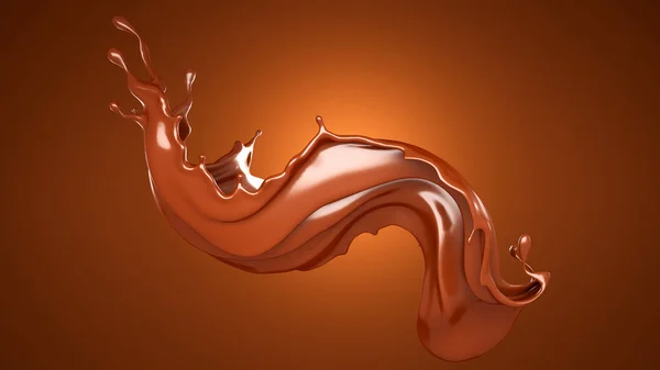 Belo fundo marrom com um toque de chocolate. Ilustração 3d, renderização 3d . — Fotografia de Stock