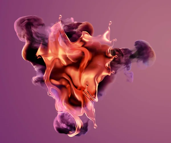 Kleurrijke rook. 3d illustratie, 3d weergave. — Stockfoto