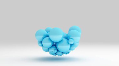 Taşaklı bir geçmiş. 3d illüstrasyon, 3d canlandırma.