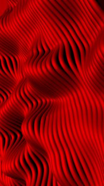 Çizgiler ve dalgalarla soyut bir arkaplan. 3D illüstrasyon, 3D