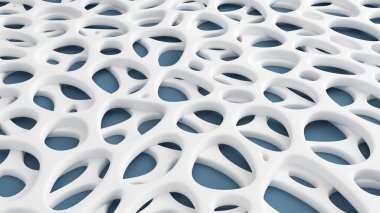 Beyaz örgü arka planı. 3d illüstrasyon, 3d canlandırma.