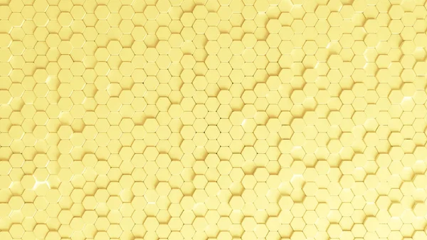 Κίτρινο φόντο με γεωμετρικά στοιχεία. 3D εικονογράφηση, 3d r — Φωτογραφία Αρχείου
