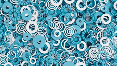 Ayrıntılı geometrik arkaplan. 3d illüstrasyon, 3d canlandırma.