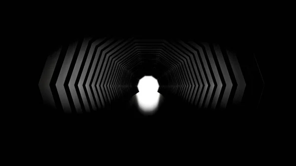 Interior vacío negro sombrío. Ilustración 3d, representación 3d . — Foto de Stock