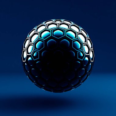 Soyut arkaplan, küre, biçim. 3d illüstrasyon, 3d canlandırma.