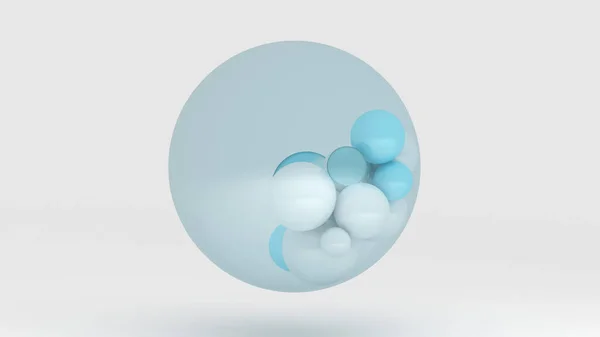 Background with balls. 3d illustration, 3d rendering. — Stock Photo, Image