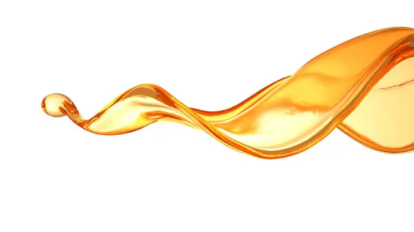Um lindo e elegante toque de sumo de laranja. Ilustração 3d, renderização 3d . — Fotografia de Stock