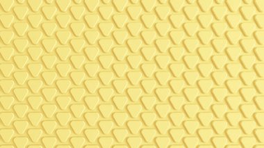 Geometrik elementlerle sarı arkaplan. 3d illüstrasyon, 3d